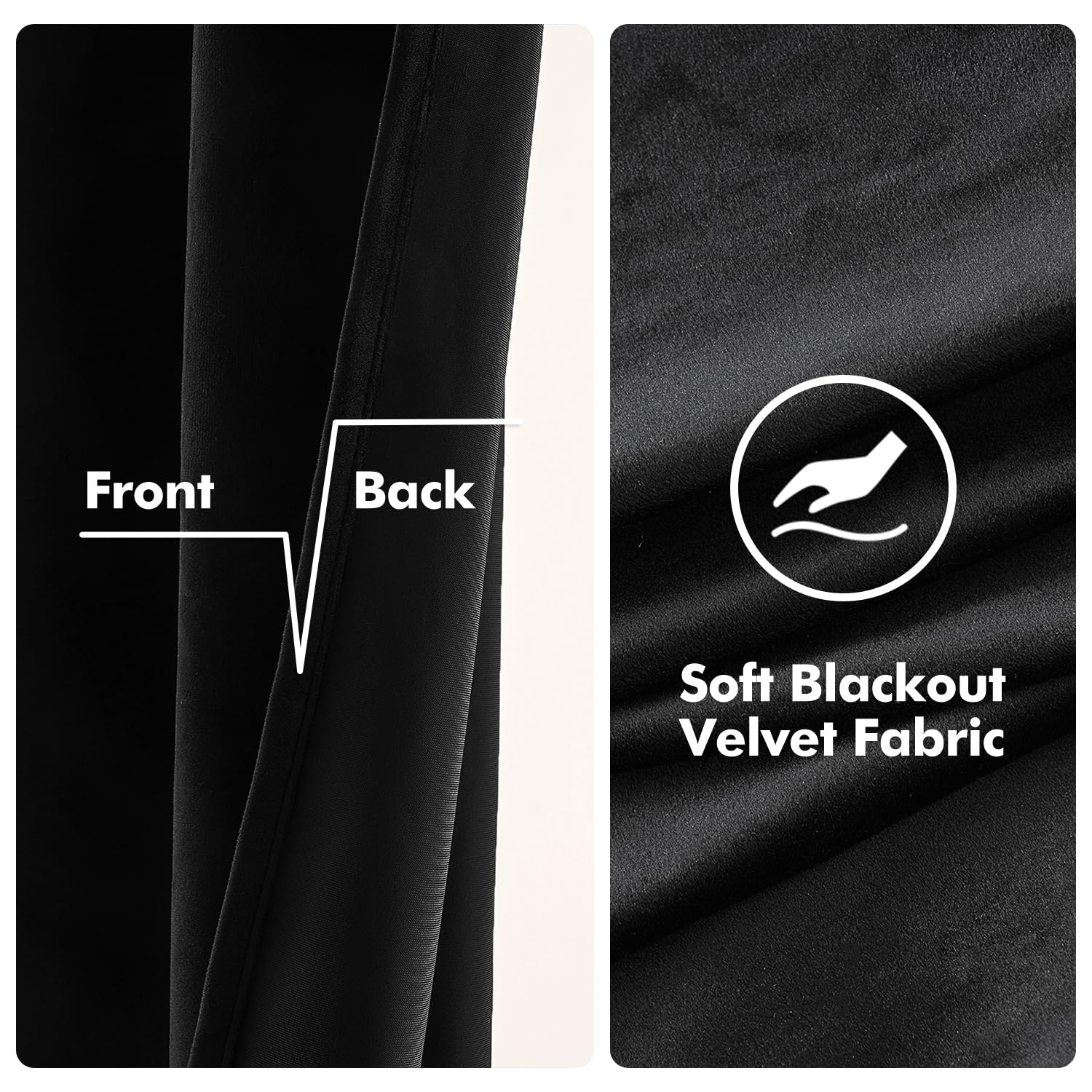 MIULEE blackout curtains block light for peaceful bedrooms and home theaters.