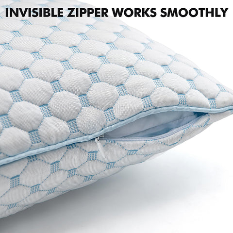 MIULEE blue memory foam fill provides firm, responsive rebound