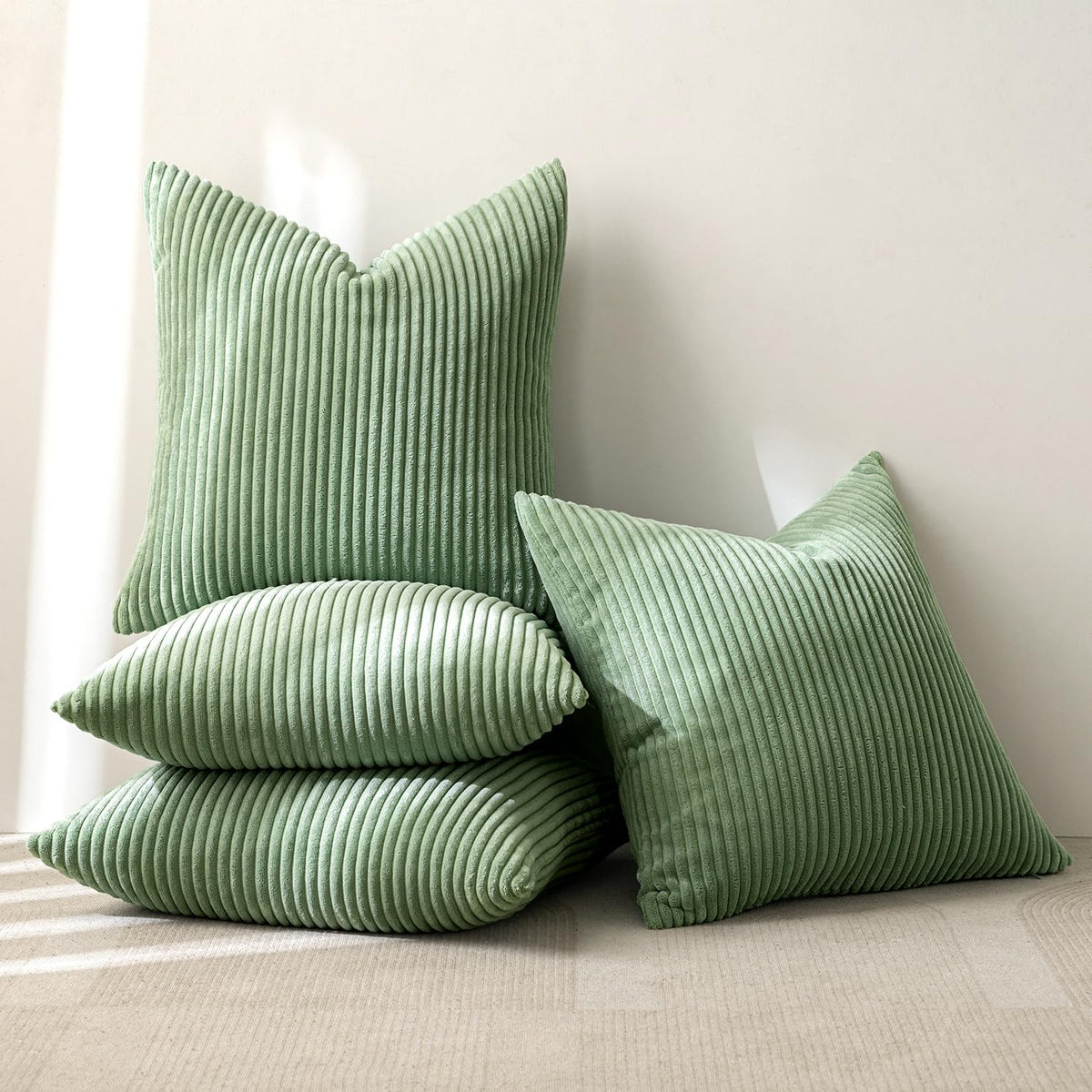 MIULEE boho corduroy texture close-up highlighting soft, stylish decor