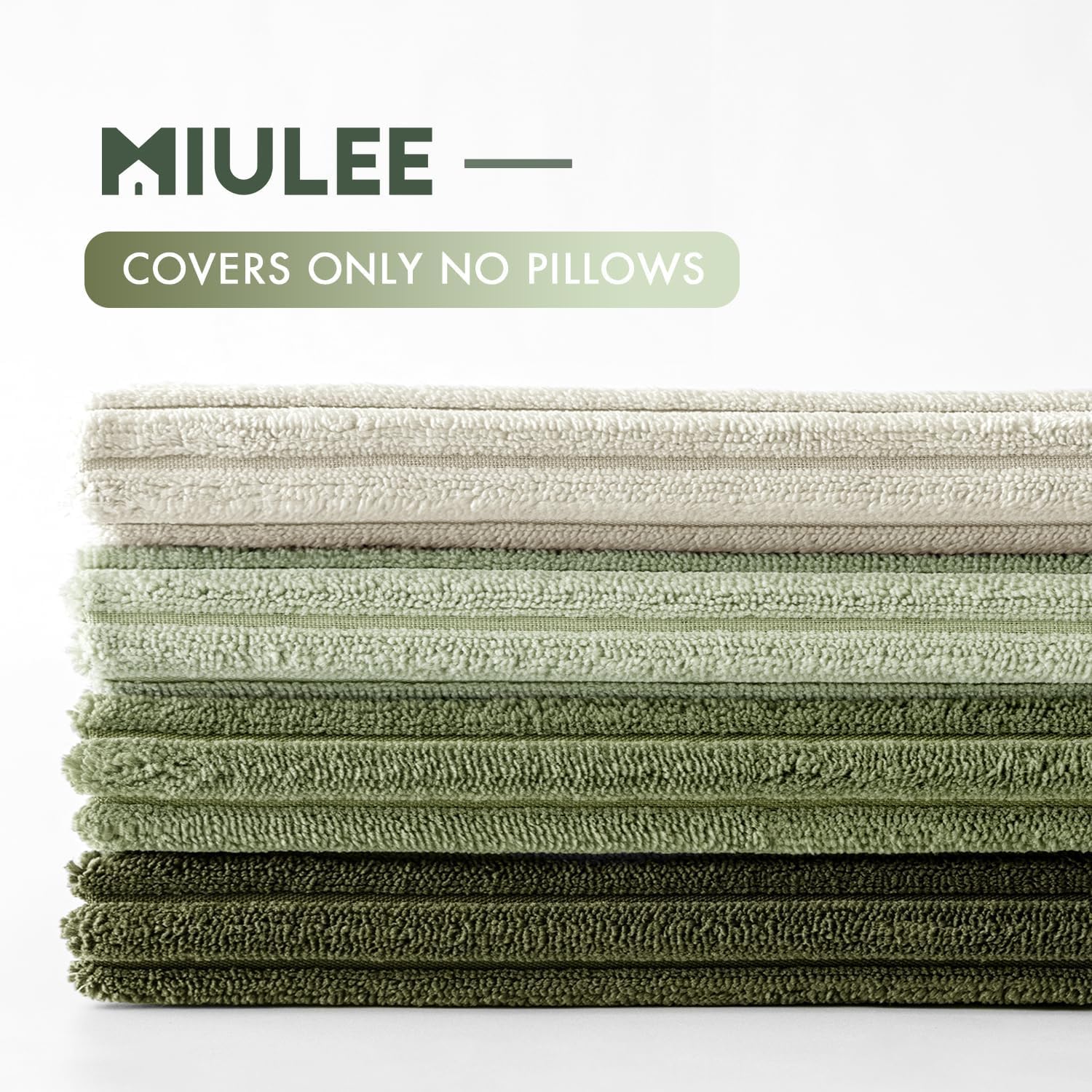 MIULEE 20x20 inch pillow covers displayed on couch for cozy spring vibes