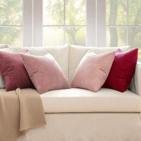 MIULEE 18x18 inch pillow cover helps refresh sofa cushions.