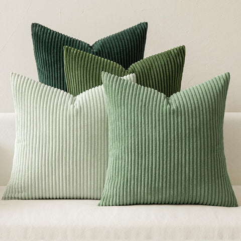 MIULEE boho farmhouse sage green 16x16 pillow cover enhances sofa decor