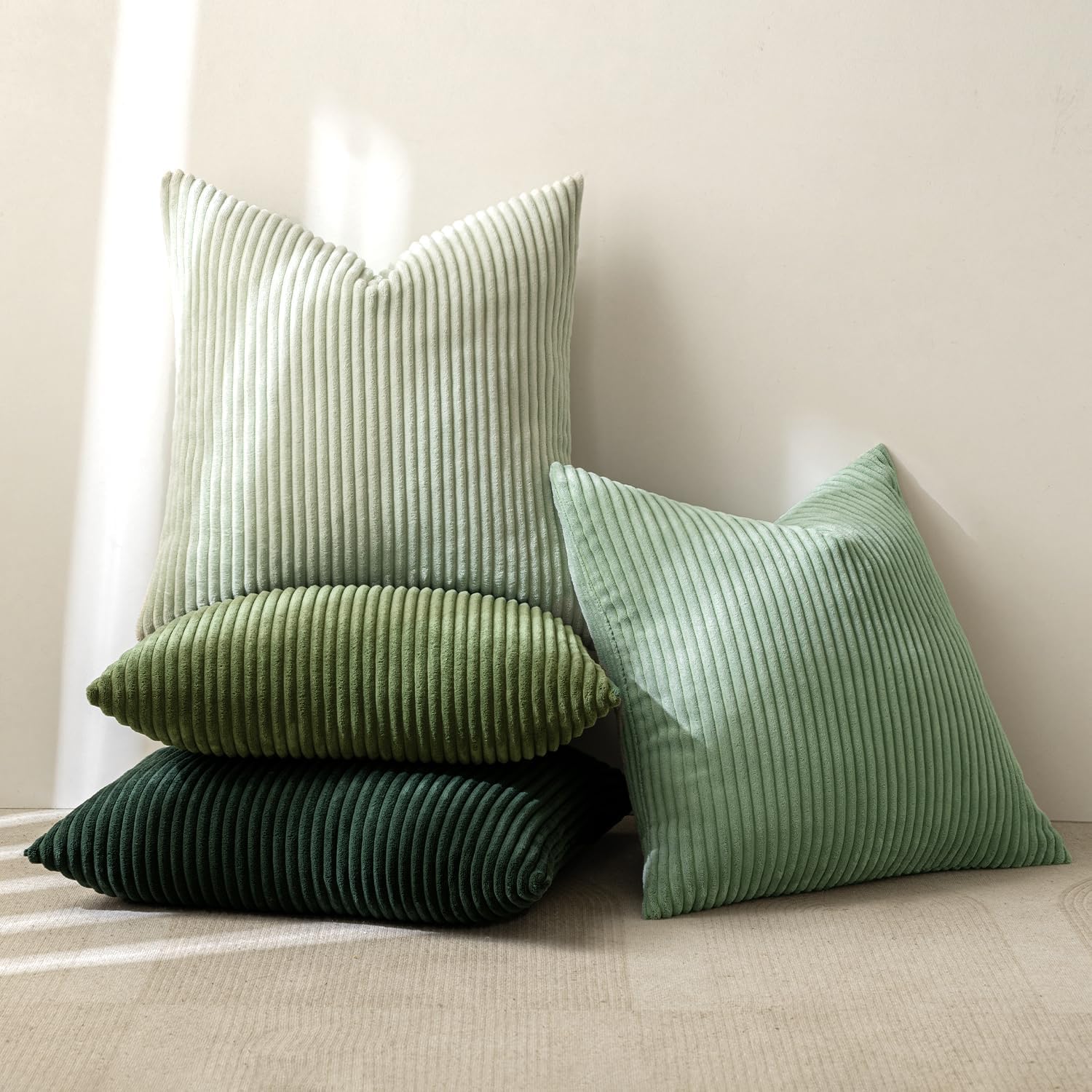 MIULEE boho stripe design adds character to neutral sofa decor