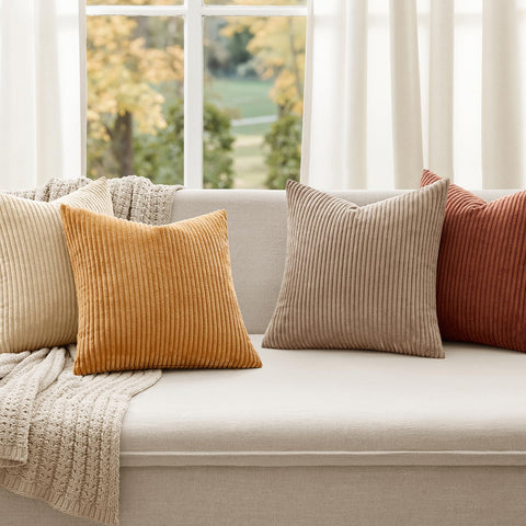MIULEE boho farmhouse cushion cover adds cozy texture to bed or seating
