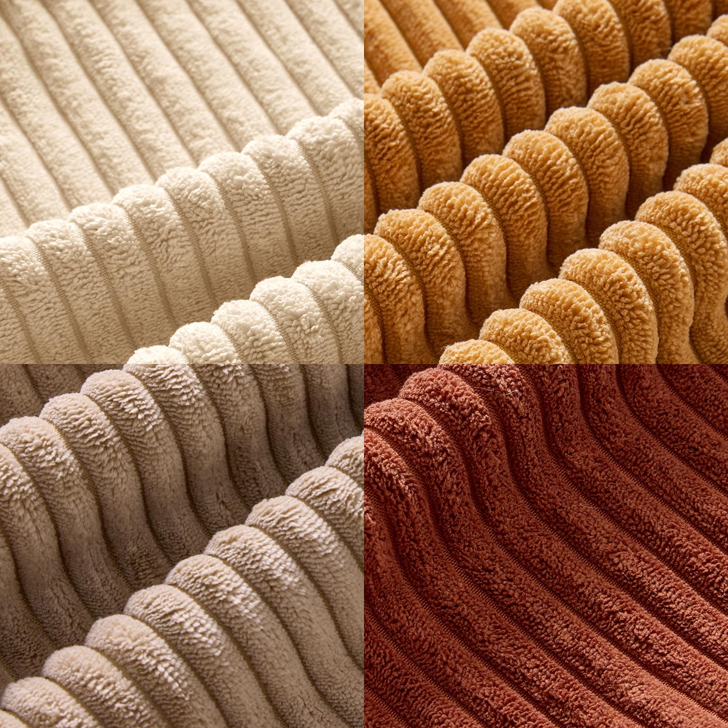 MIULEE premium corduroy texture adds depth and comfort to rooms