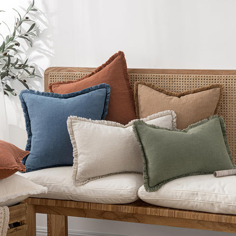 MIULEE boho fringe edge detail enhances sofa aesthetics and cozy vibes for lounges.