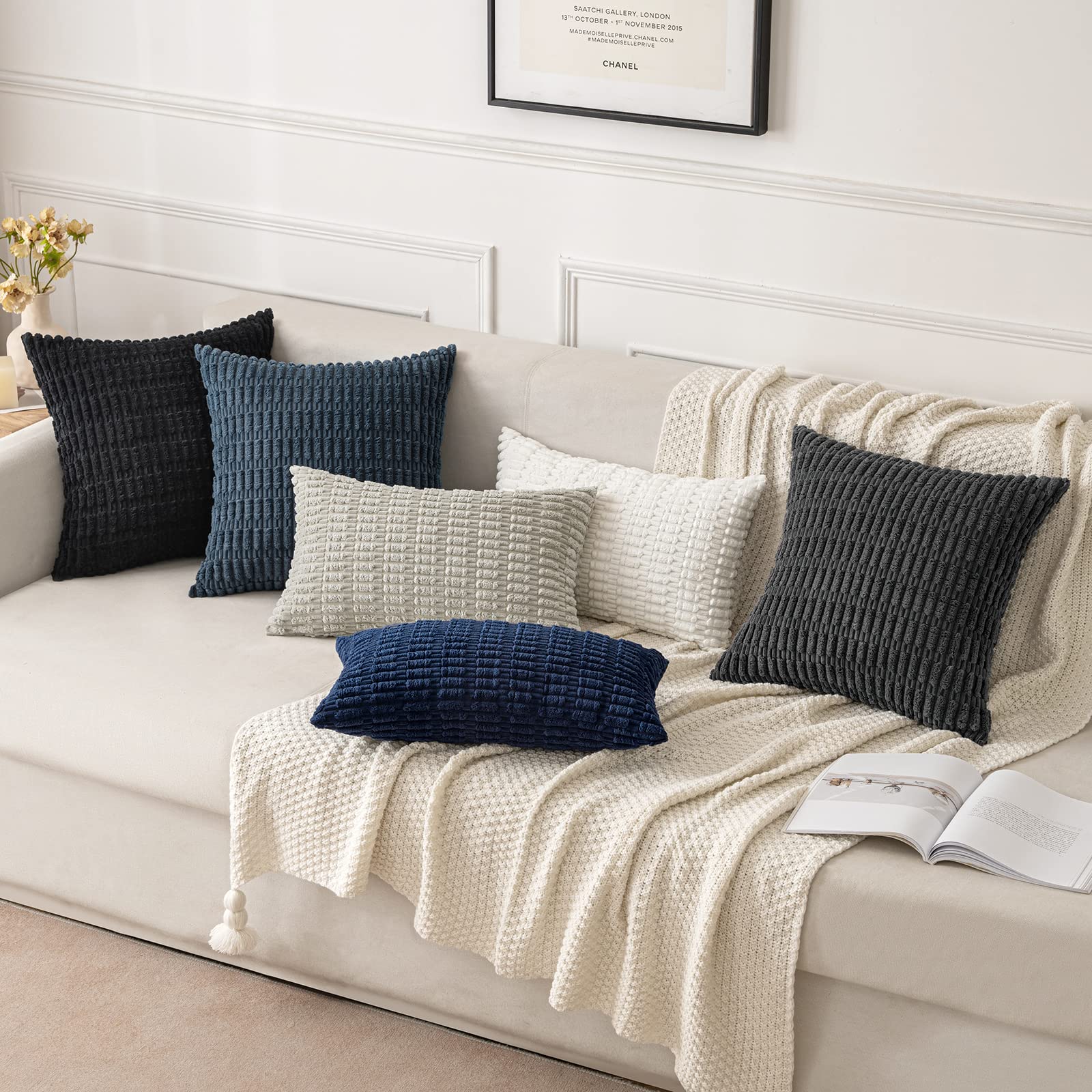 MIULEE boho stripe corduroy texture highlights craftsmanship and tactile comfort.