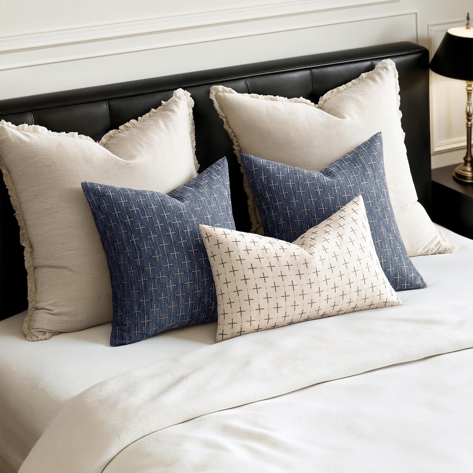 MIULEE blue covers suit modern, farmhouse, and rustic interiors.