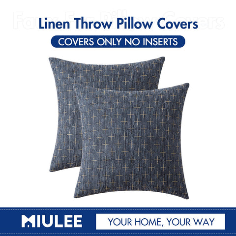 MIULEE pillow covers sold as covers only, inserts not included.