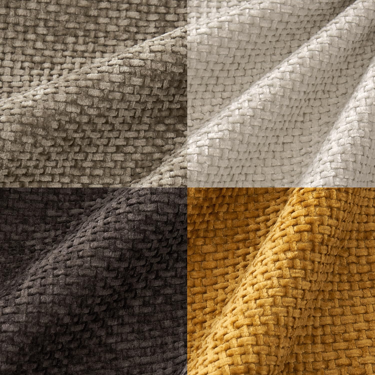 MIULEE chenille texture closeup highlights plush feel and durable stitching.