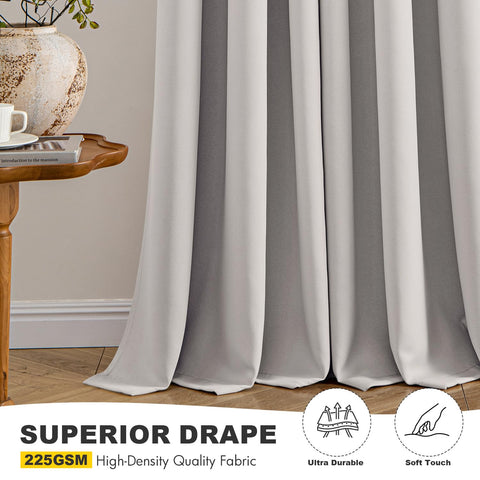 MIULEE Cobblestone blackout curtains living room ambience creates a calm space