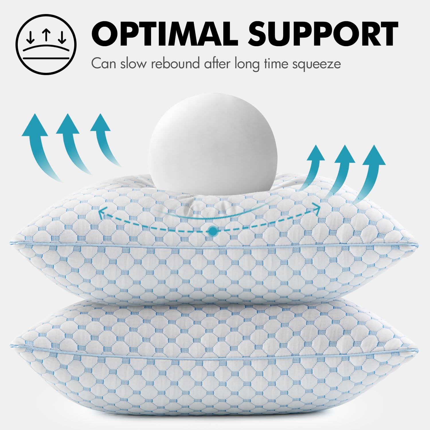 MIULEE cooling honeycomb cover with invisible zipper for easy washing