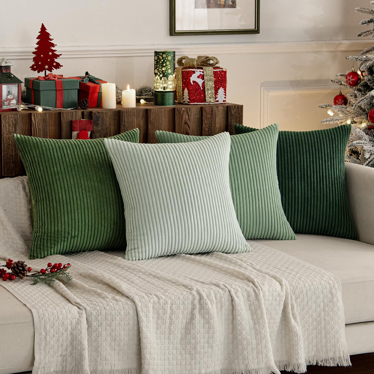 MIULEE cozy reading nook ideas with sage green cushions