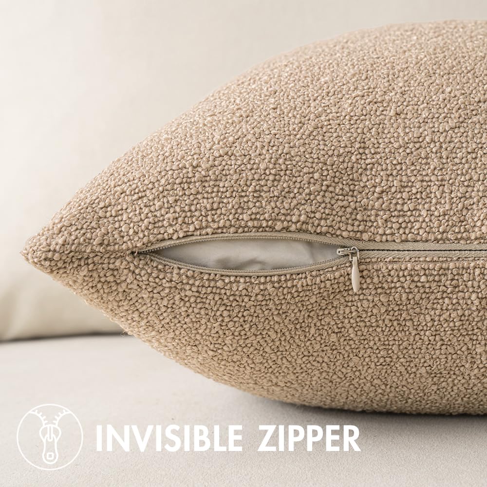 MIULEE boucle pillow cover soft handfeel elevates cozy corners