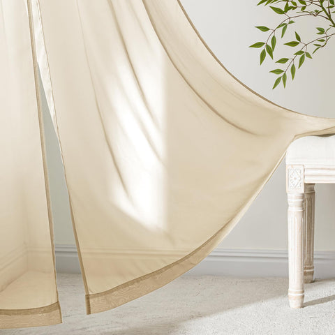 MIULEE sheer panels offer privacy with natural daylight