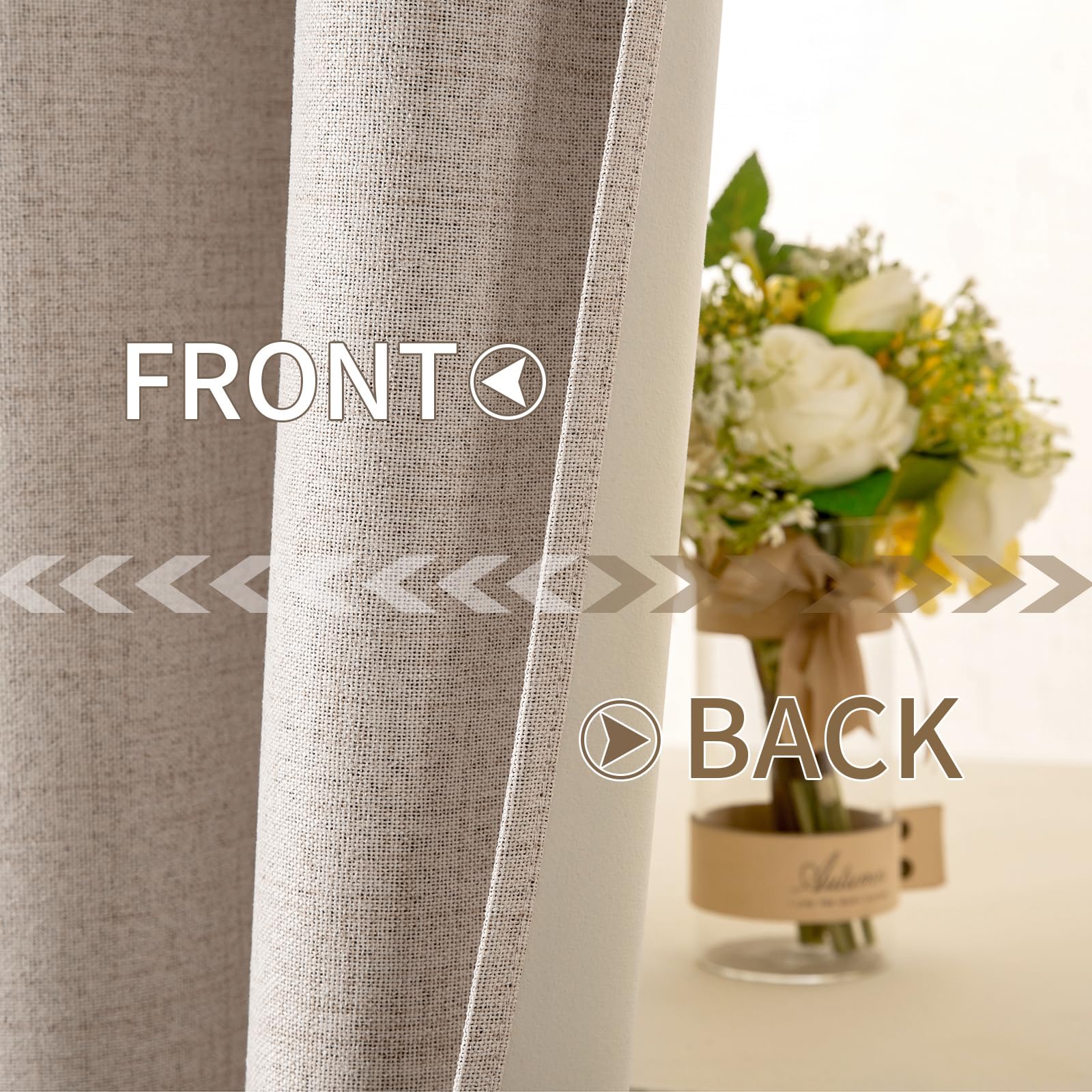 MIULEE easy-care curtains support simple maintenance and low-temperature care.