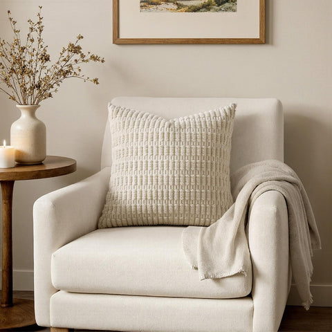MIULEE decorative pillow cover two-pack for coordinated decor