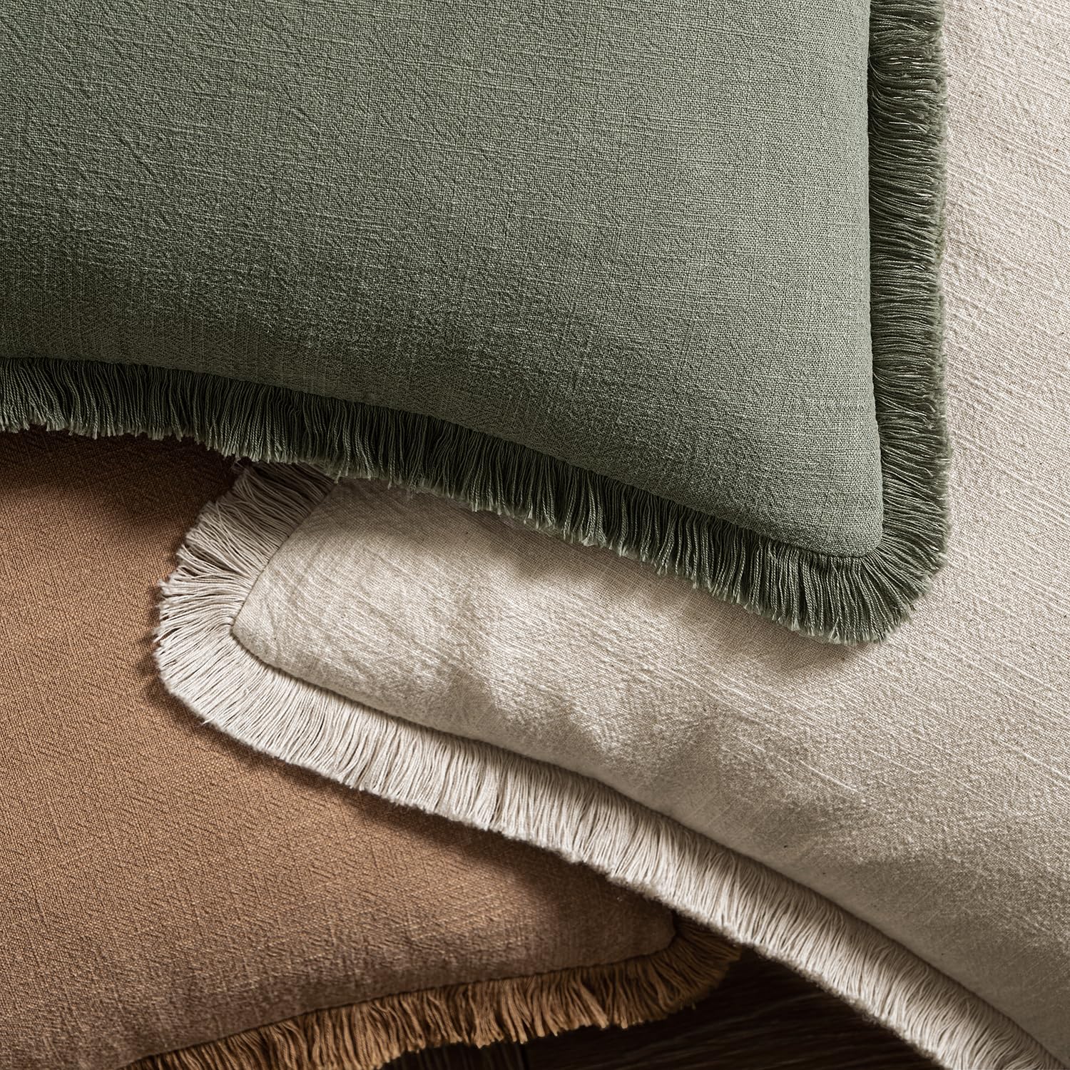 MIULEE set of two 18x18 pillow covers offers versatile decorating options