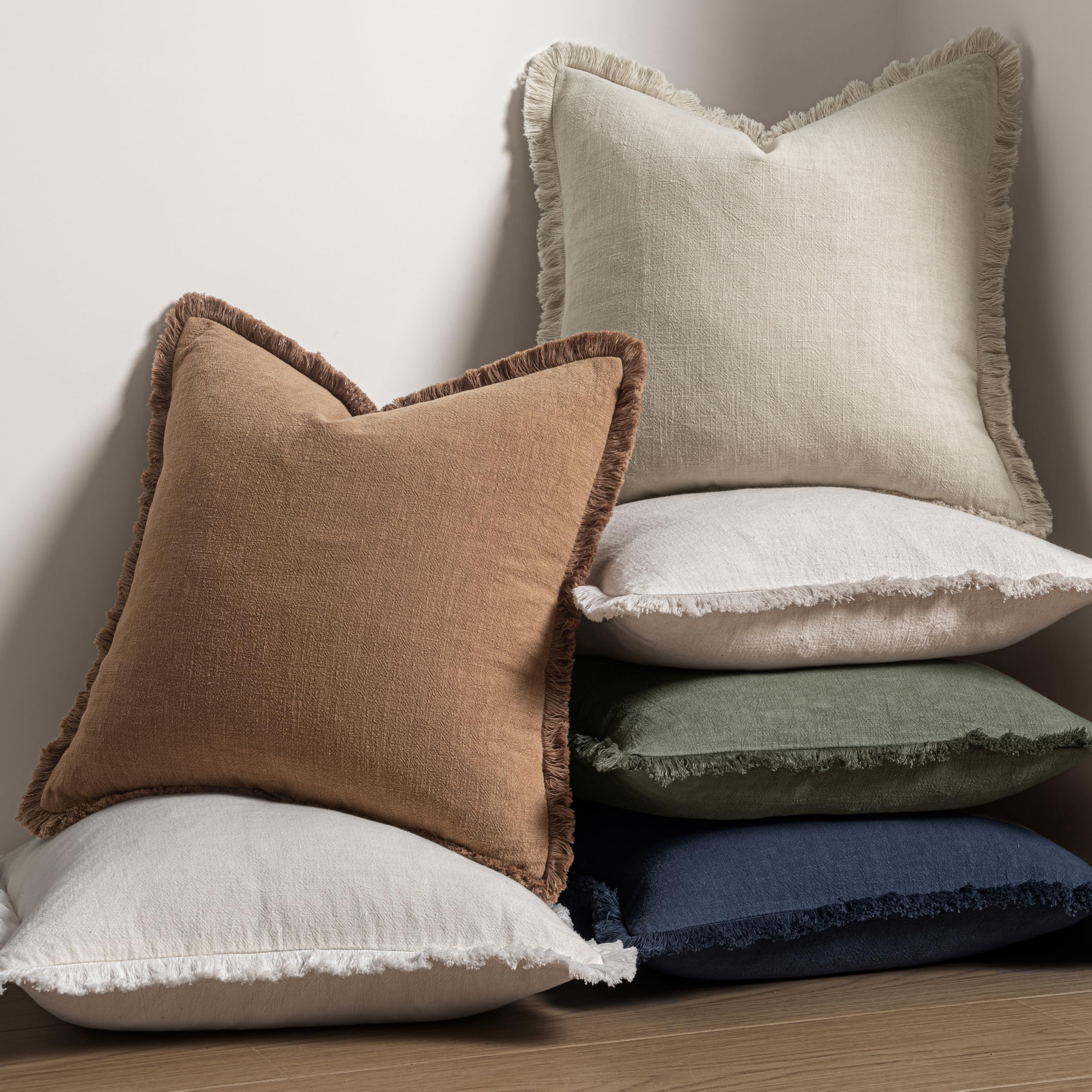 MIULEE soft-touch fabric pillow cover provides cozy seating and lasting comfort