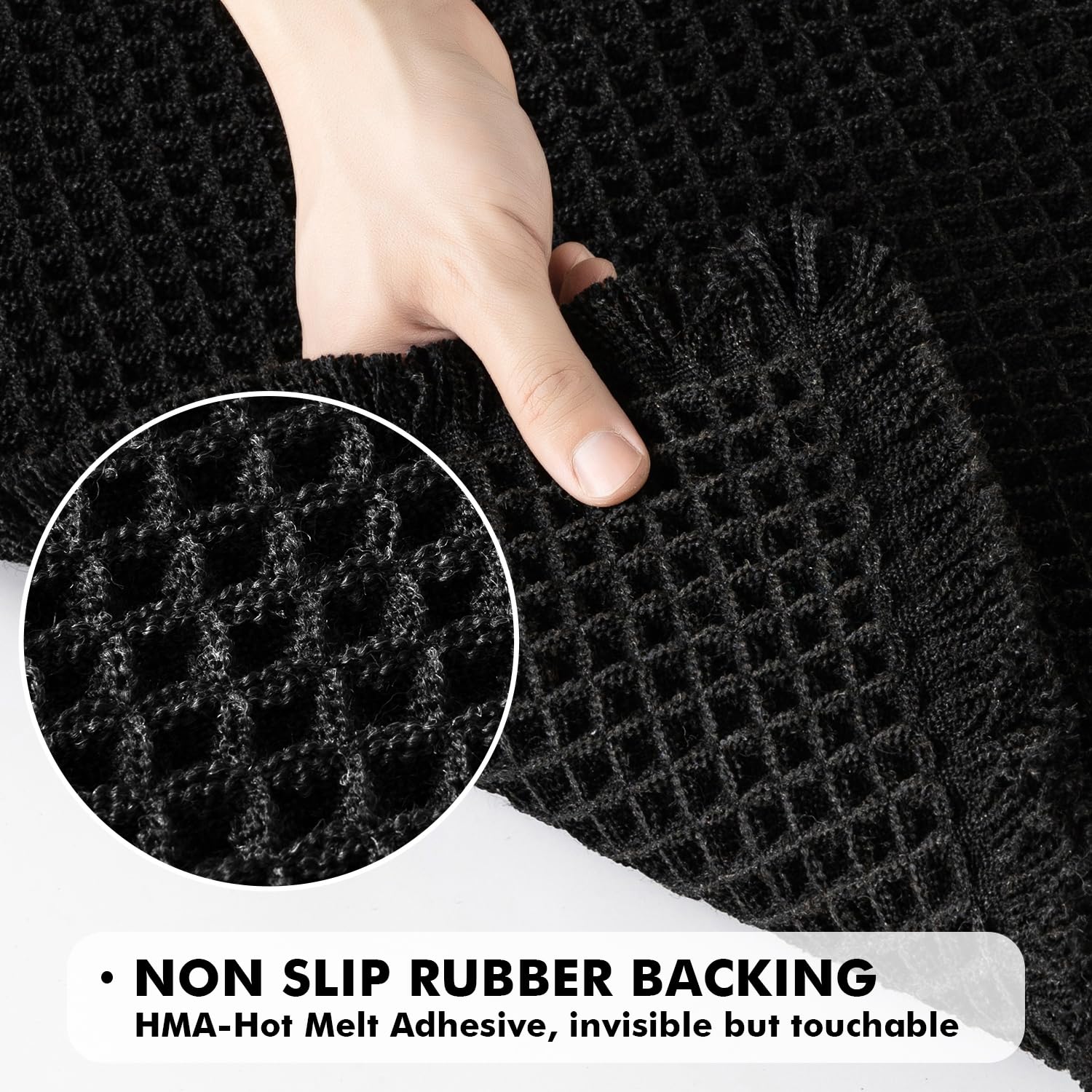 MIULEE deep waffle texture mat helps absorb water quickly.