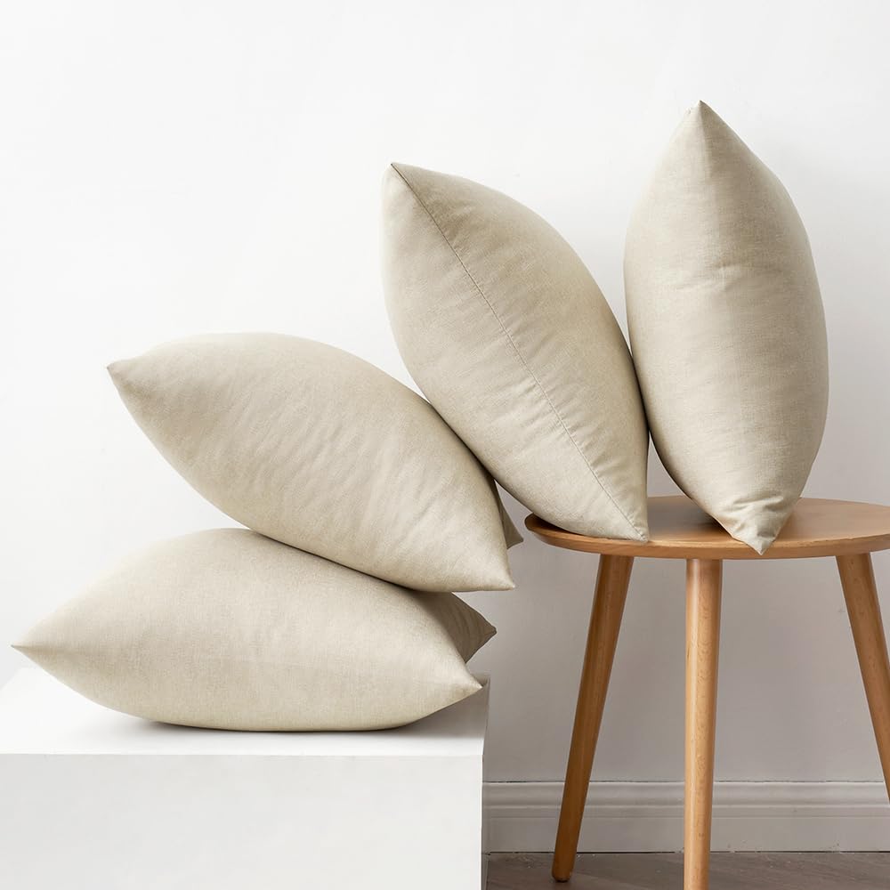 MIULEE durable polyester pillow cover on couch cushions stays clean