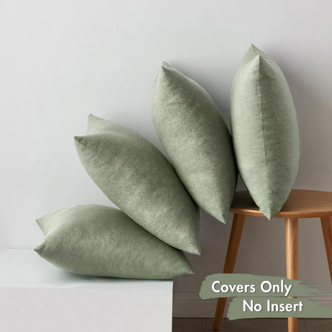 MIULEE easy-care pillow cover survives machine washing for hassle-free outdoor use