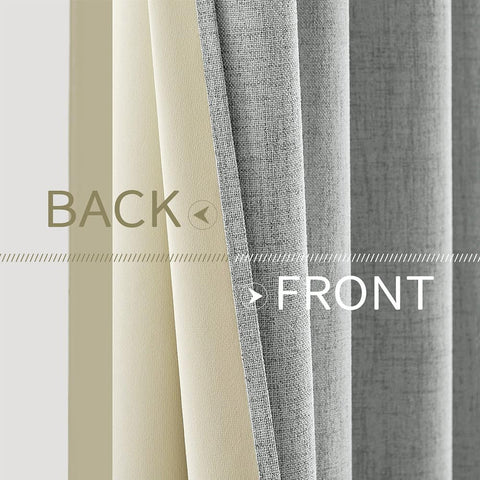 MIULEE easy-care curtains for simple ironing and low-temp tumble drying.