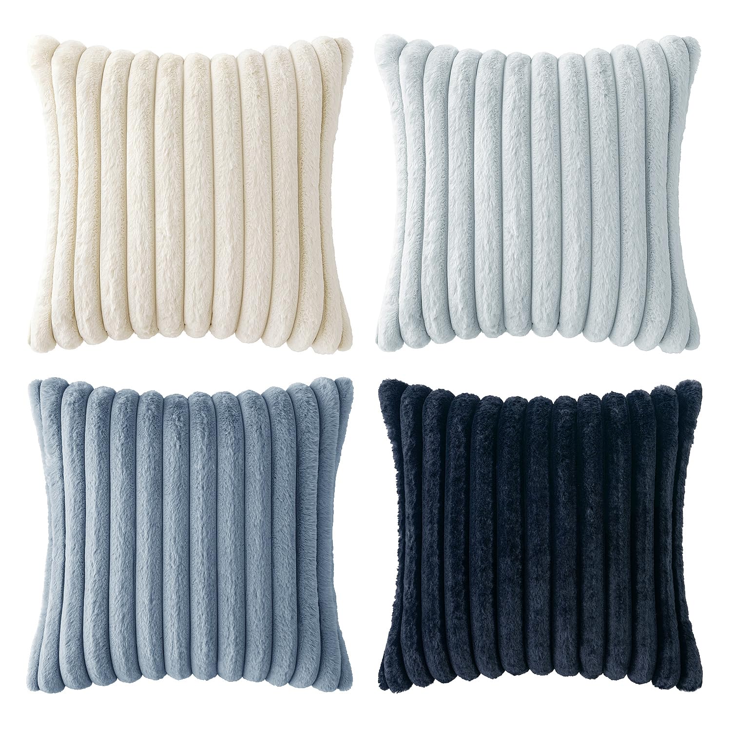 MIULEE easy-care machine washable pillow cover navy for longevity.