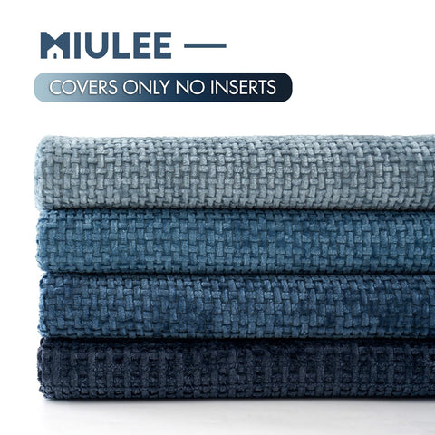 Machine-wash friendly MIULEE pillow cover for easy care.