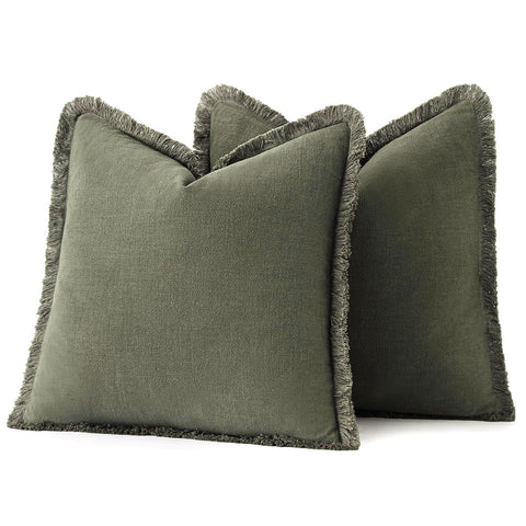 MIULEE 24x24 pillow cover set complements sofas, beds, and chairs.