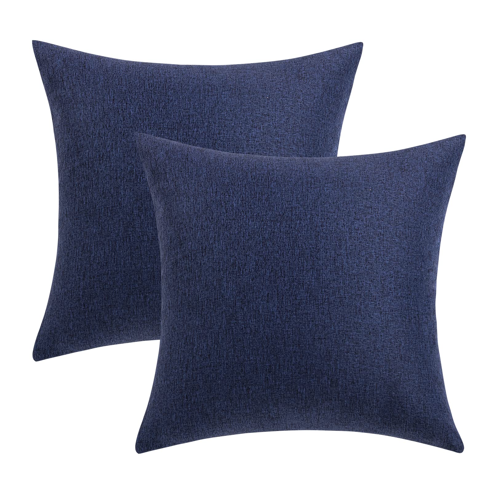 Easy care MIULEE navy pillow cover ready for wash