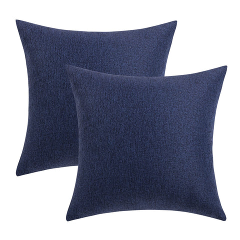 Easy care MIULEE navy pillow cover ready for wash