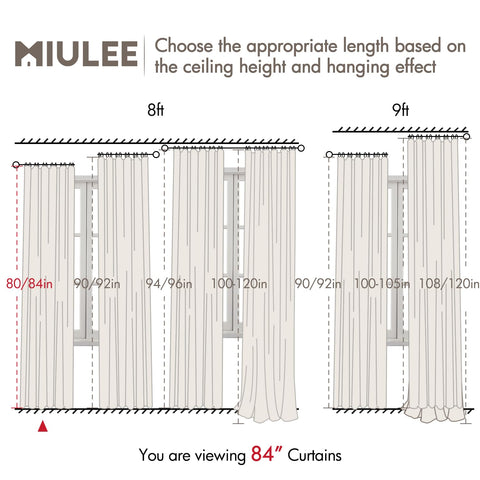 MIULEE energy-efficient privacy curtains contribute to a cozy living space.