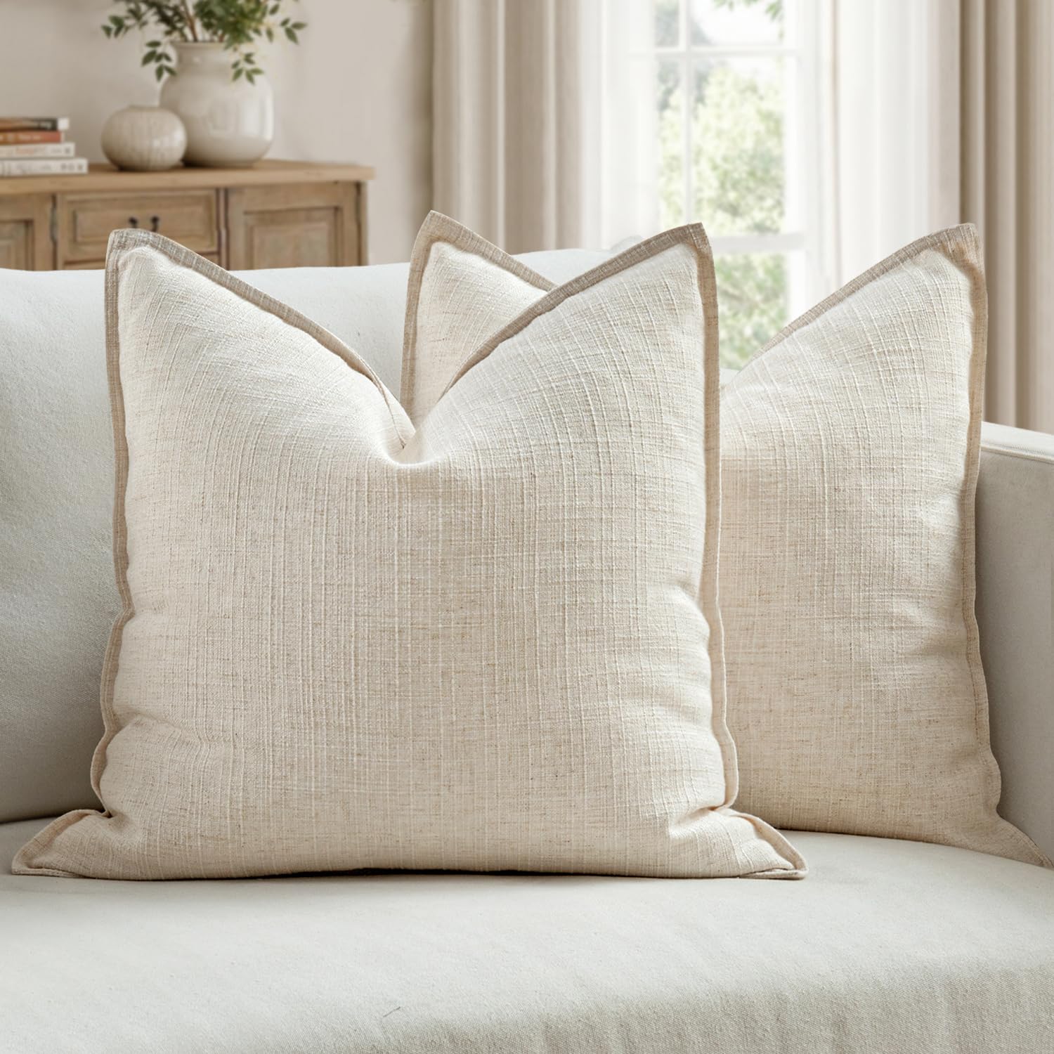 MIULEE euro sham 26x26 bed layering for hotel-style bedding.