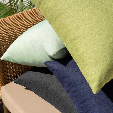 Euro sham fit of MIULEE navy cover on sofa