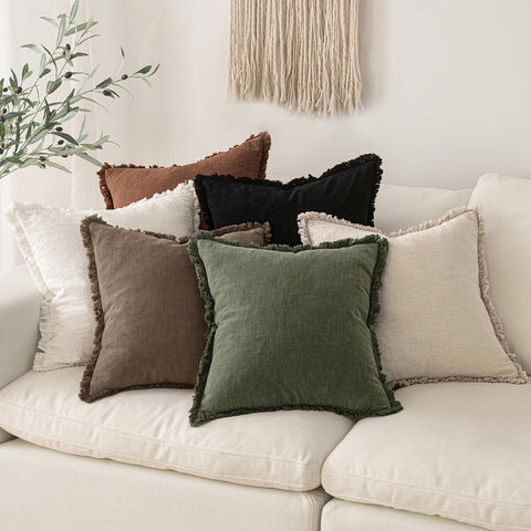 MIULEE farmhouse boho decor cover suited for living room or bedroom styling