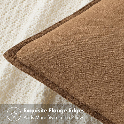 MIULEE pillow cover with flange edge adds timeless charm to seating.