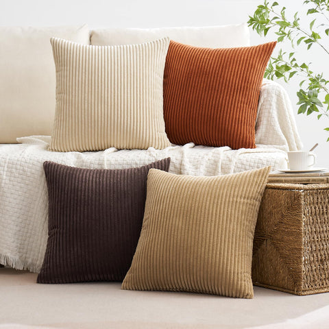 MIULEE four-pack pillow covers for easy seasonal refresh