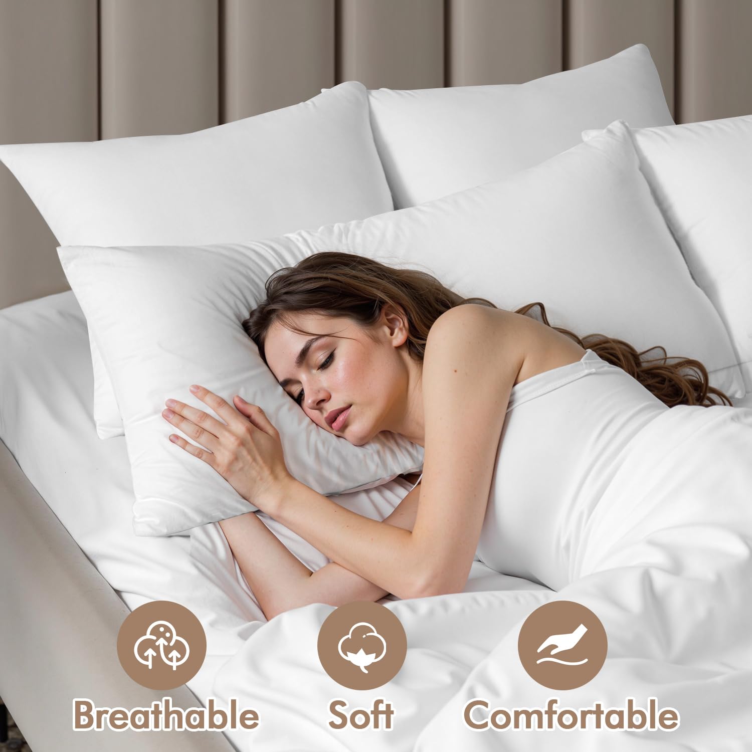 MIULEE lumbar pillow insert offers full corners for a neat finish