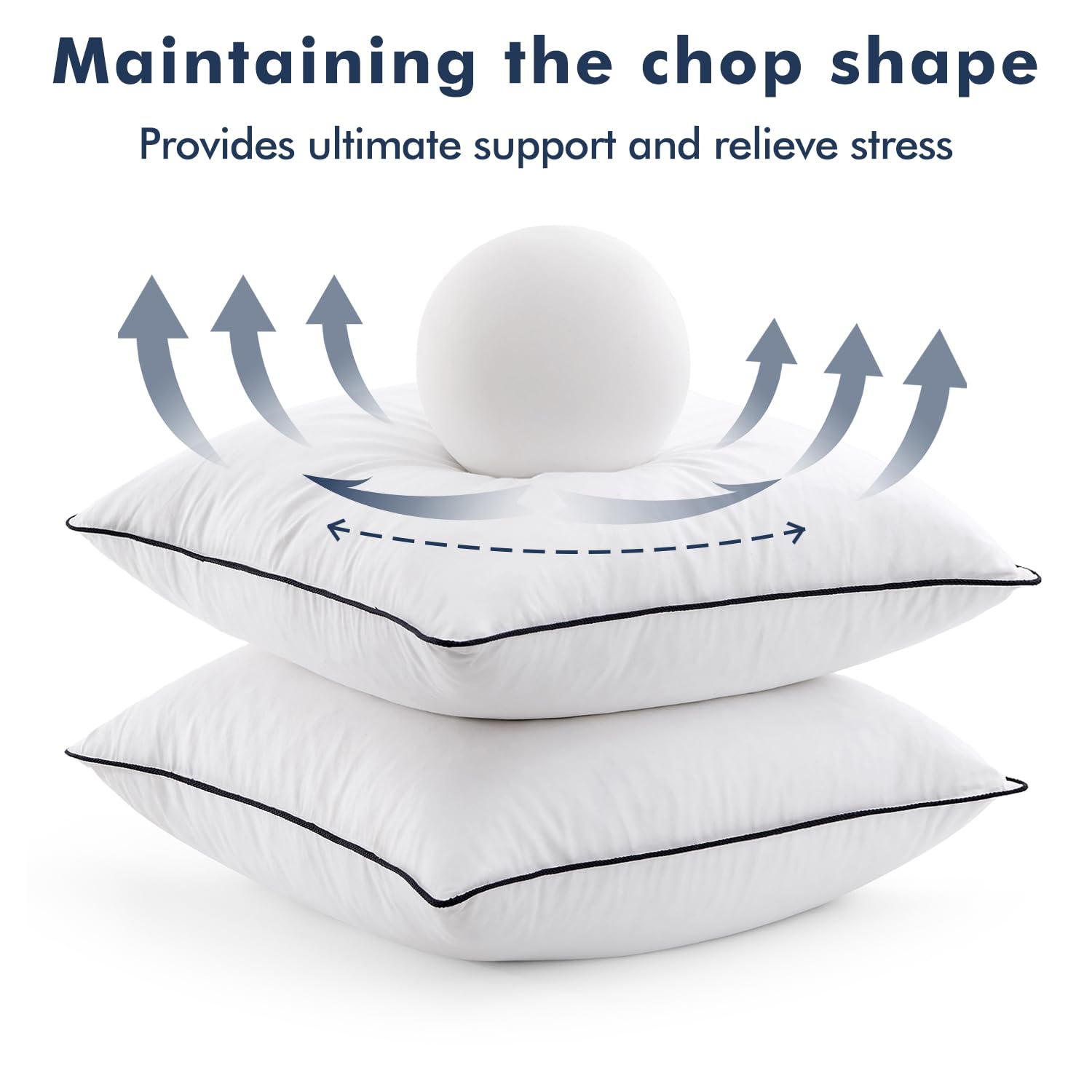 MIULEE goose feather pillow insert living room setup demonstrates decor versatility