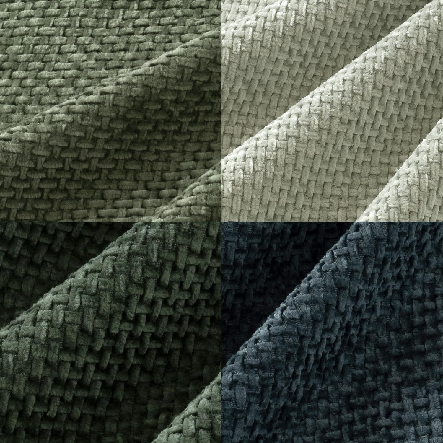 MIULEE 18x18 pillow cover in green forest adds subtle texture to sofas.
