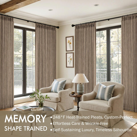 MIULEE heavyweight 380 GSM linen curtain diffuses sunlight softly.