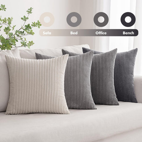 MIULEE hidden zipper pillow cover for a seamless, tidy look.