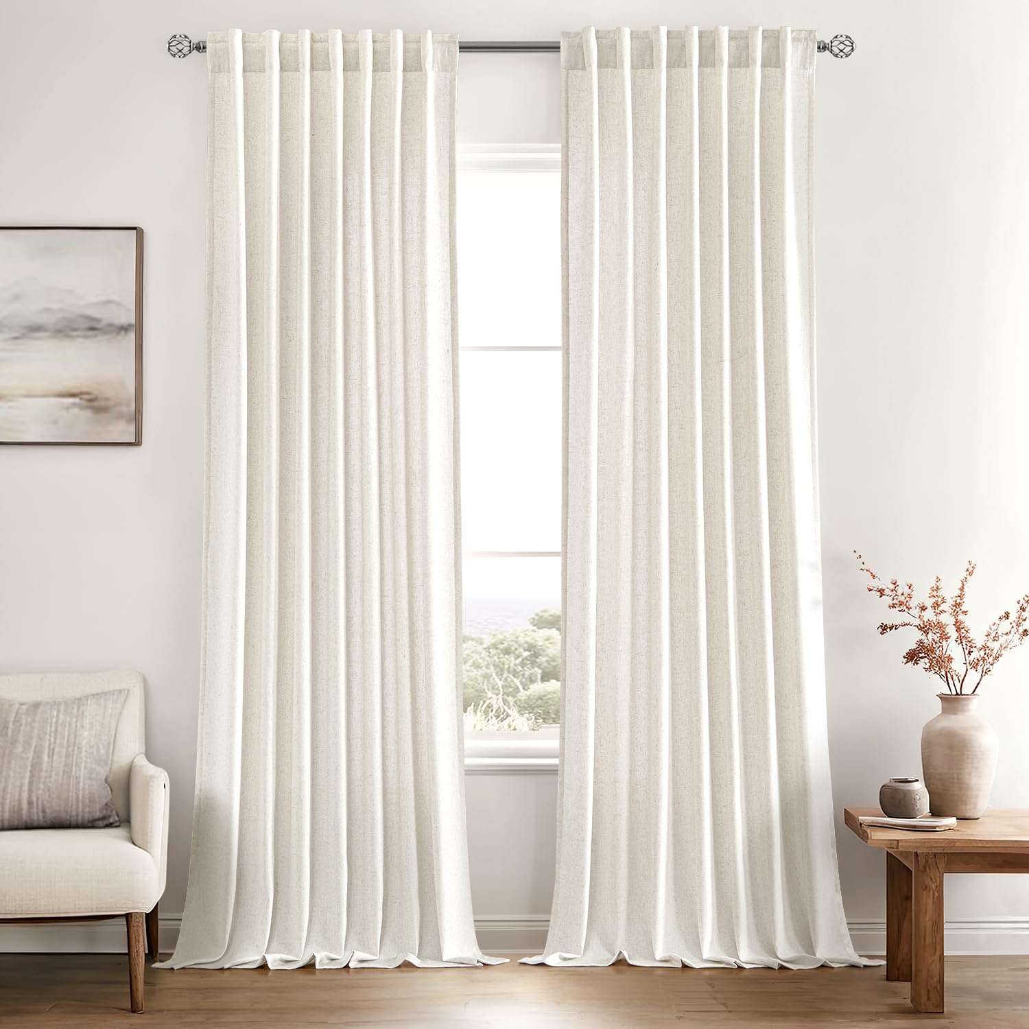 MIULEE light-filtering curtain window view diffuses sunlight