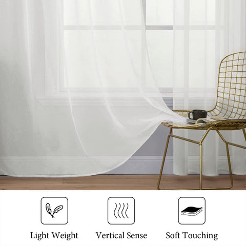 MIULEE soft-light curtain filters daylight for a warm mood.