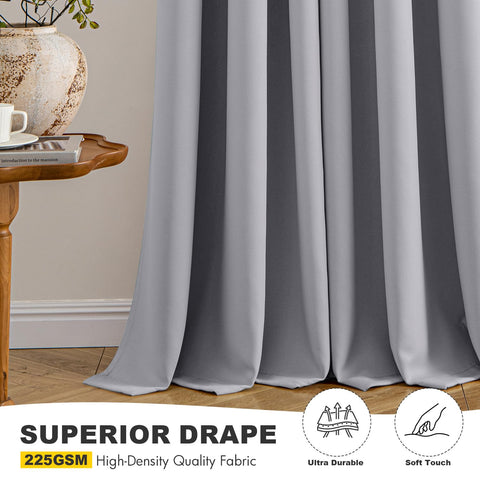 MIULEE living room with curtains reducing glare and softening daylight