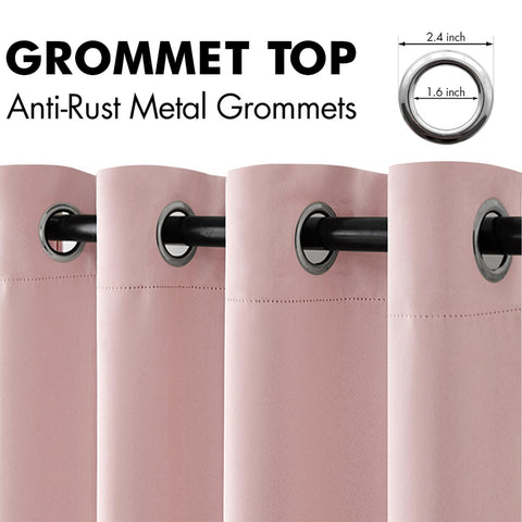 MIULEE light pink color softens room ambiance while blocking glare.