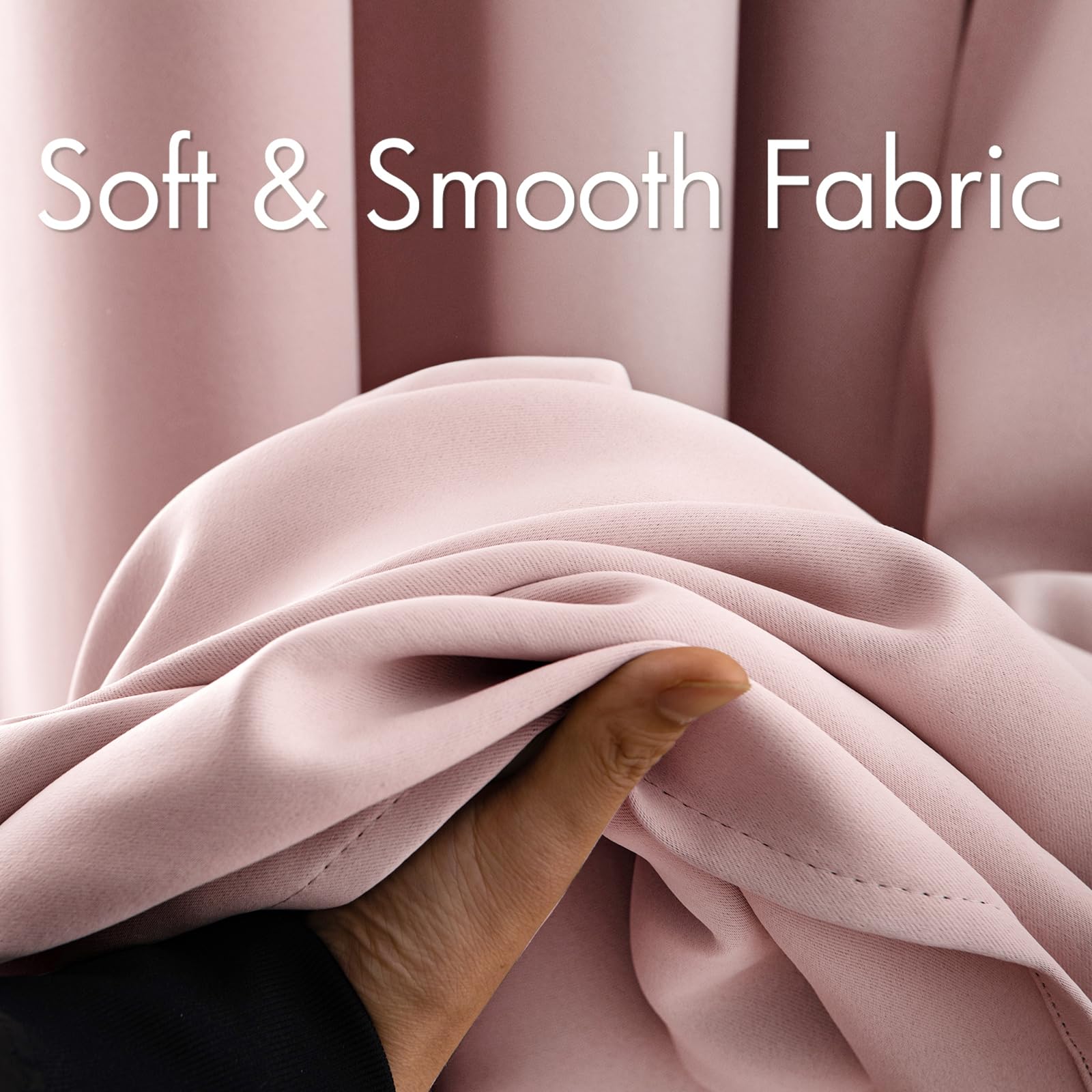 MIULEE grommet-top detail allows smooth operation and modern style.