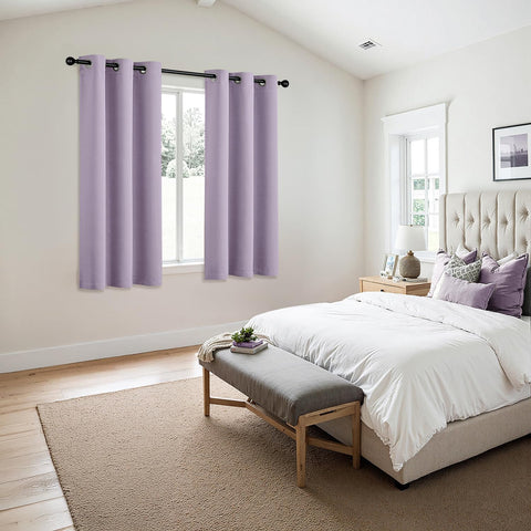 MIULEE Lilac curtains are machine washable for easy care.
