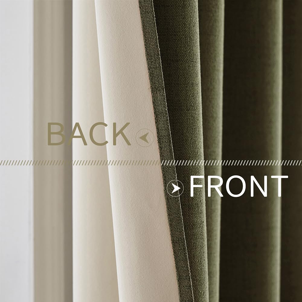MIULEE linen-curtains in living room setup, highlighting classic decor